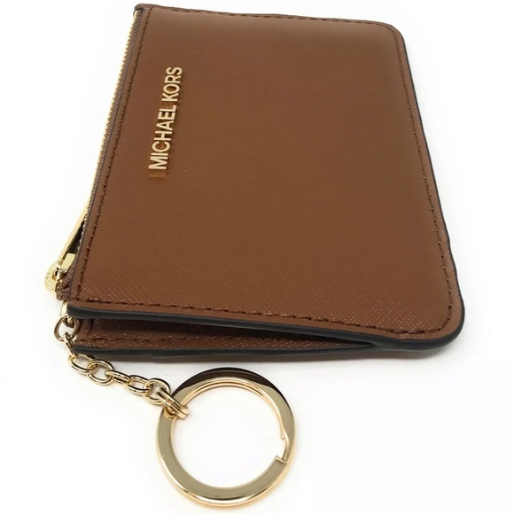 Michael Kors Jet Set Travel Small Leather Top Zip Coin Pouch With ID - Picture 4 of 16